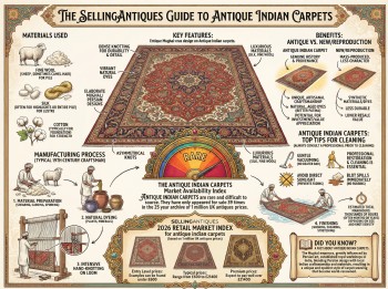 Antique Indian Carpets Guide Infographic