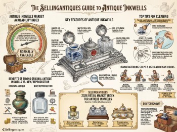 Antique Inkwells Guide Infographic