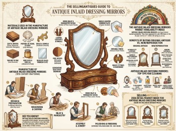 Antique Inlaid Dressing Mirrors Guide Infographic