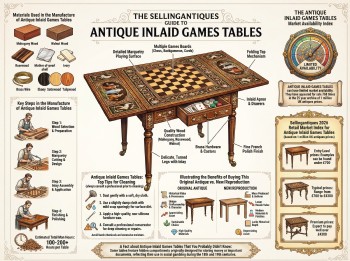 Antique Inlaid Games Tables Guide Infographic