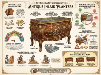 Antique Inlaid Planters Guide Infographic