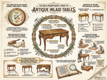 Antique Inlaid Tables Guide Infographic