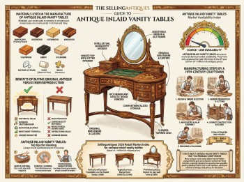 Antique Inlaid Vanity Tables Guide Infographic
