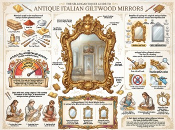 Antique Italian Giltwood Mirrors Guide Infographic