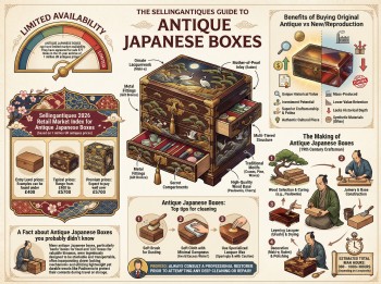 Antique Japanese Boxes Guide Infographic
