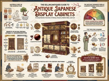 Antique Japanese Display Cabinets Guide Infographic