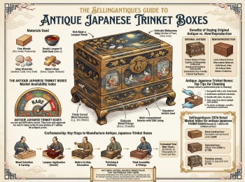 Antique Japanese Trinket Boxes Guide Infographic