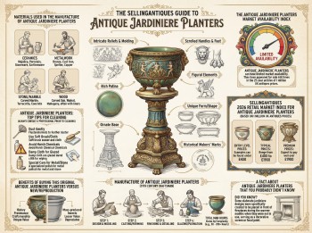 Antique Jardiniere Planters Guide Infographic