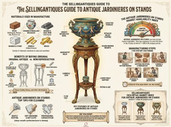 Antique Jardinieres On Stands Guide Infographic