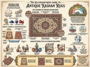 Antique Kashan Rugs Guide Infographic