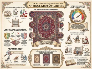 Antique Kirman Carpets Guide Infographic