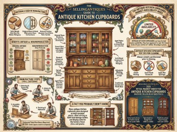 Antique Kitchen Cupboards Guide Infographic
