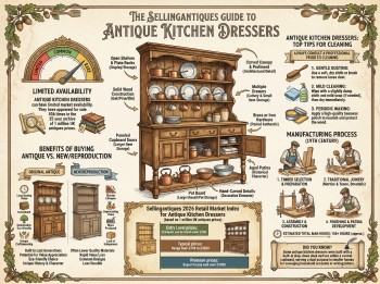 Antique Kitchen Dressers Guide Infographic