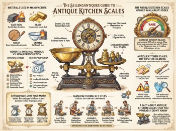Antique Kitchen Scales Guide Infographic