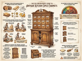 Antique Kitchen Spice Cabinets Guide Infographic