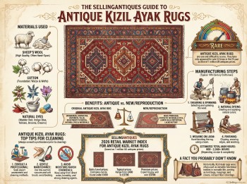Antique Kizil Ayak Rugs Guide Infographic