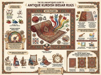 Antique Kurdish Bidjar Rugs Guide Infographic