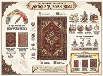 Antique Kurdish Rugs Guide Infographic