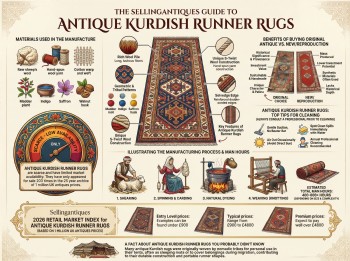 Antique Kurdish Runner Rugs Guide Infographic