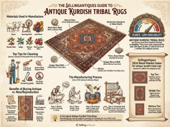Antique Kurdish Tribal Rugs Guide Infographic