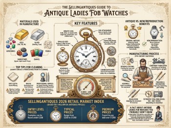 Antique Ladies Fob Watches Guide Infographic