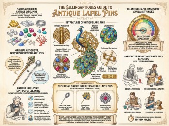 Antique Lapel Pins Guide Infographic