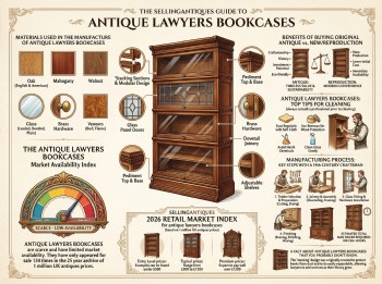 Antique Lawyers Bookcases Guide Infographic