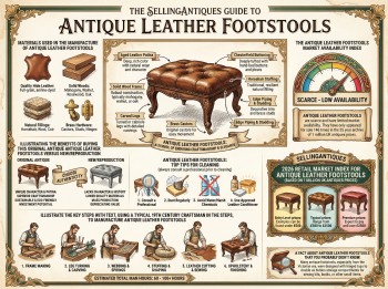 Antique Leather Footstools Guide Infographic