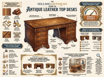Antique Leather Top Desks Guide Infographic