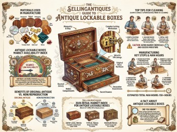 Antique Lockable Boxes Guide Infographic