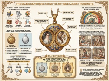 Antique Locket Pendants Guide Infographic