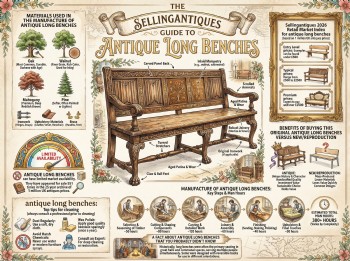 Antique Long Benches Guide Infographic