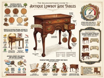 Antique Lowboy Side Tables Guide Infographic