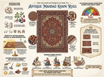 Antique Mahdad Khani Rugs Guide Infographic