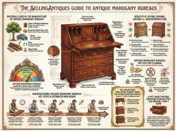 Antique Mahogany Bureaus Guide Infographic