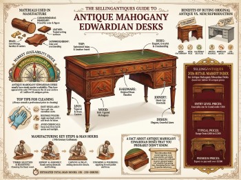 Antique Mahogany Edwardian Desks Guide Infographic