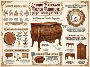 Antique Mahogany French Furniture Guide Infographic