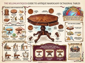 Antique Mahogany Octagonal Tables Guide Infographic