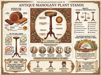 Antique Mahogany Plant Stands Guide Infographic