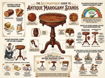Antique Mahogany Stands Guide Infographic