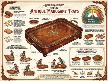 Antique Mahogany Trays Guide Infographic