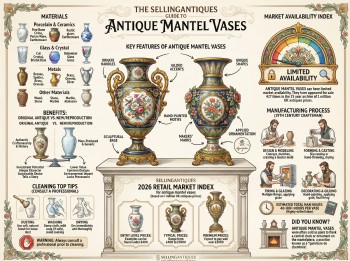 Antique Mantel Vases Guide Infographic