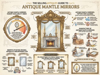 Antique Mantle Mirrors Guide Infographic