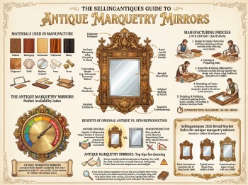 Antique Marquetry Mirrors Guide Infographic