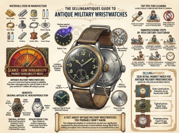 Antique Military Wristwatches Guide Infographic