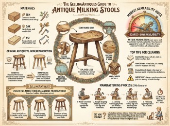 Antique Milking Stools Guide Infographic