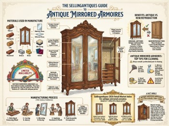 Antique Mirrored Armoires Guide Infographic