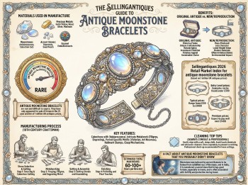 Antique Moonstone Bracelets Guide Infographic