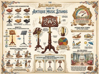 Antique Music Stands Guide Infographic