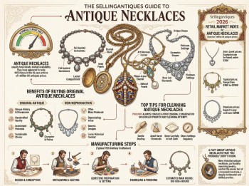 Antique Necklaces Guide Infographic